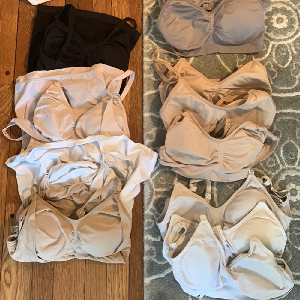 Nursing bras and tank tops